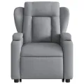 Fauteuil inclinable Gris clair Tissu