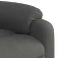 Fauteuil inclinable de massage électrique Gris foncé Tissu