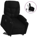 Fauteuil inclinable noir tissu