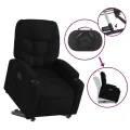 Fauteuil inclinable noir tissu