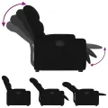 Fauteuil inclinable noir tissu