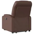 Fauteuil inclinable marron similicuir