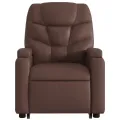 Fauteuil inclinable marron similicuir