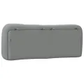 Coussin de tête de lit gris clair 120 cm tissu