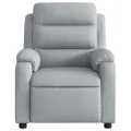 Fauteuil inclinable Gris clair Tissu