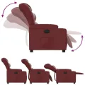 Fauteuil inclinable Rouge bordeaux Similicuir