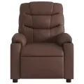 Fauteuil de massage inclinable Marron Similicuir