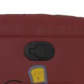 Fauteuil inclinable de massage Rouge bordeaux Similicuir