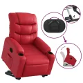 Fauteuil inclinable Rouge Similicuir