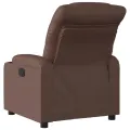 Fauteuil inclinable Marron Similicuir