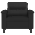 Fauteuil Noir 60 cm Similicuir