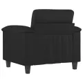 Fauteuil Noir 60 cm Similicuir