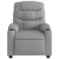 Fauteuil inclinable électrique Gris clair Tissu
