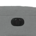 Fauteuil inclinable électrique Gris clair Tissu