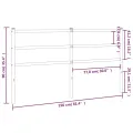 Tête de lit métal blanc 150 cm