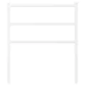 Tête de lit métal blanc 80 cm