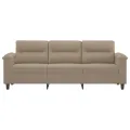 Canapé à 3 places Taupe 180 cm Tissu microfibre