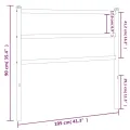 Tête de lit métal blanc 100 cm