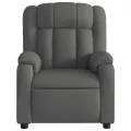 Fauteuil inclinable électrique Gris foncé Tissu