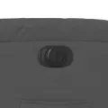 Fauteuil inclinable électrique Gris foncé Tissu