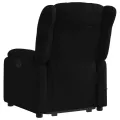 Fauteuil inclinable de massage électrique Noir Tissu