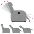 Fauteuil inclinable Gris clair Tissu
