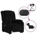 Fauteuil inclinable de massage électrique noir similicuir