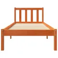 Cadre de lit cire marron 90x190 cm bois de pin massif
