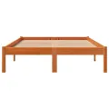 Cadre de lit cire marron 120x200 cm bois de pin massif
