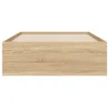 Cadre de lit et tiroirs chêne sonoma 100x200 cm bois ingénierie