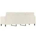 Canapé à 3 places Crème 180 cm Velours