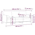Canapé 3 places avec oreillers décoratifs marron 180 cm velours