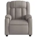 Fauteuil inclinable électrique Taupe Tissu