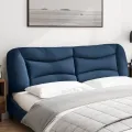 Coussin de tête de lit bleu 180 cm tissu