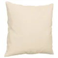 Canapé 3 places avec oreillers beige 180 cm tissu microfibre