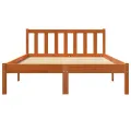 Cadre de lit cire marron 140x200 cm bois de pin massif