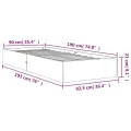 Cadre de lit cire marron 90x190 cm bois de pin massif