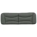 Coussin de tête de lit gris foncé 160 cm tissu