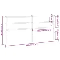 Tête de lit métal noir 200 cm