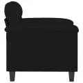 Chaise de canapé noir 60 cm tissu microfibre