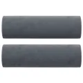 Canapé 2 places avec oreillers gris foncé 120 cm velours