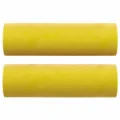 Canapé 2 places avec oreillers décoratifs jaune 140 cm velours