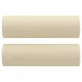 Canapé 2 places avec oreillers décoratifs crème 140 cm tissu