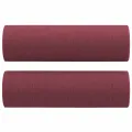 Canapé 2 places avec oreillers bordeaux 140 cm tissu