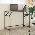Bureau sonoma gris bois d'ingénierie et acier enduit de poudre
