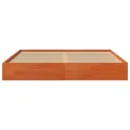 Cadre de lit cire marron 160x200 cm bois de pin massif