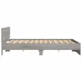 Cadre de lit avec tête de lit sonoma gris 200x200 cm