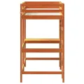 Lit superposé avec bureau cire marron 100x200cm bois pin massif