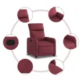 Fauteuil inclinable Rouge bordeaux Tissu