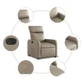 Fauteuil inclinable électrique Cappuccino Similicuir